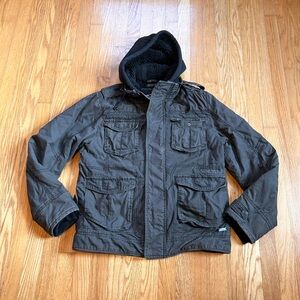 Buckle Mens Black Label Coat
Size Medium